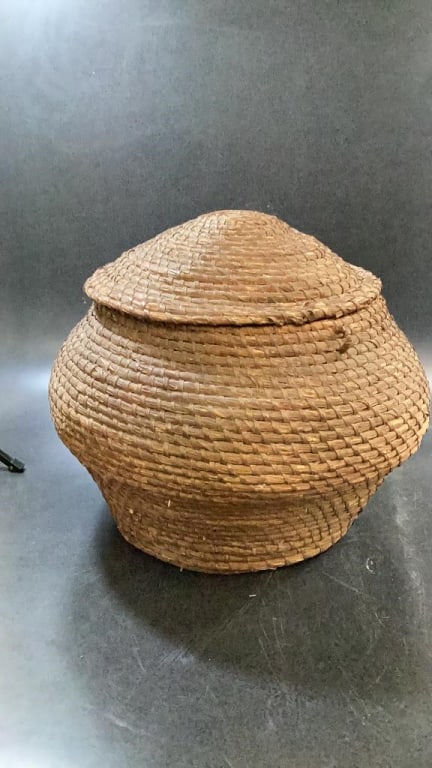 Coilwork Straw Basket - 6