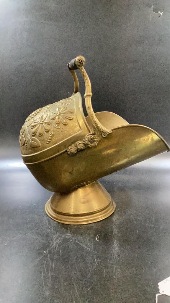 Brass Coal Scuttle - 3