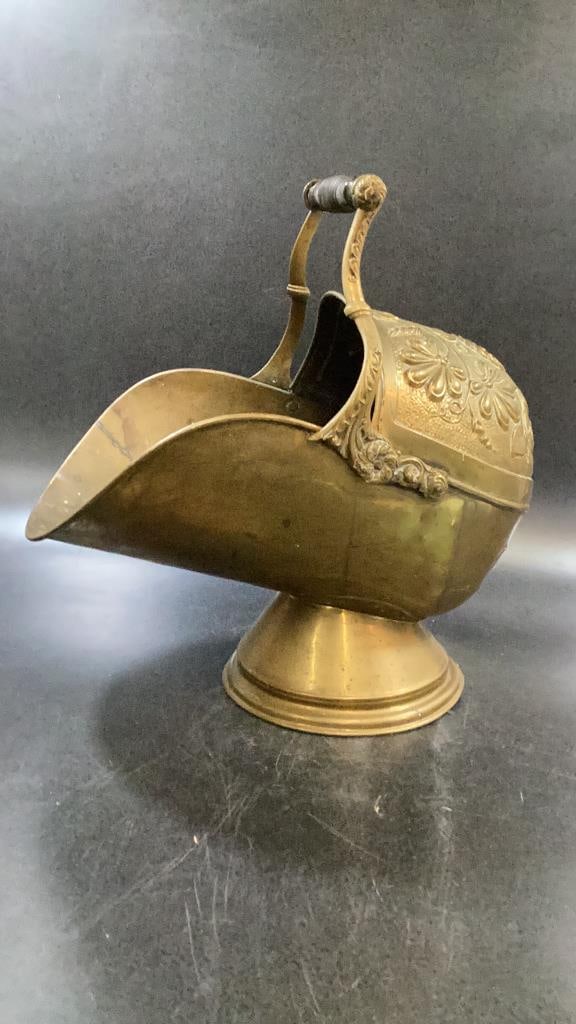 Brass Coal Scuttle - 5