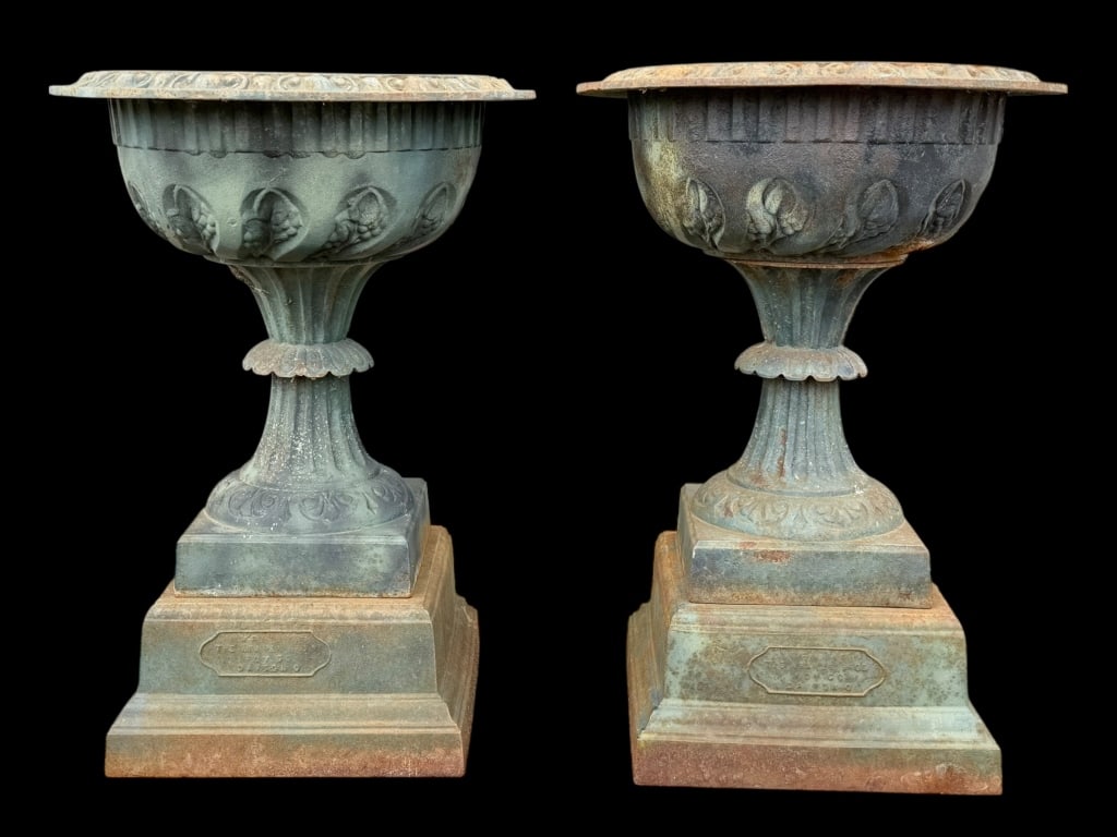 Pair Kramer Brothers Garden Urns (1 of 6)