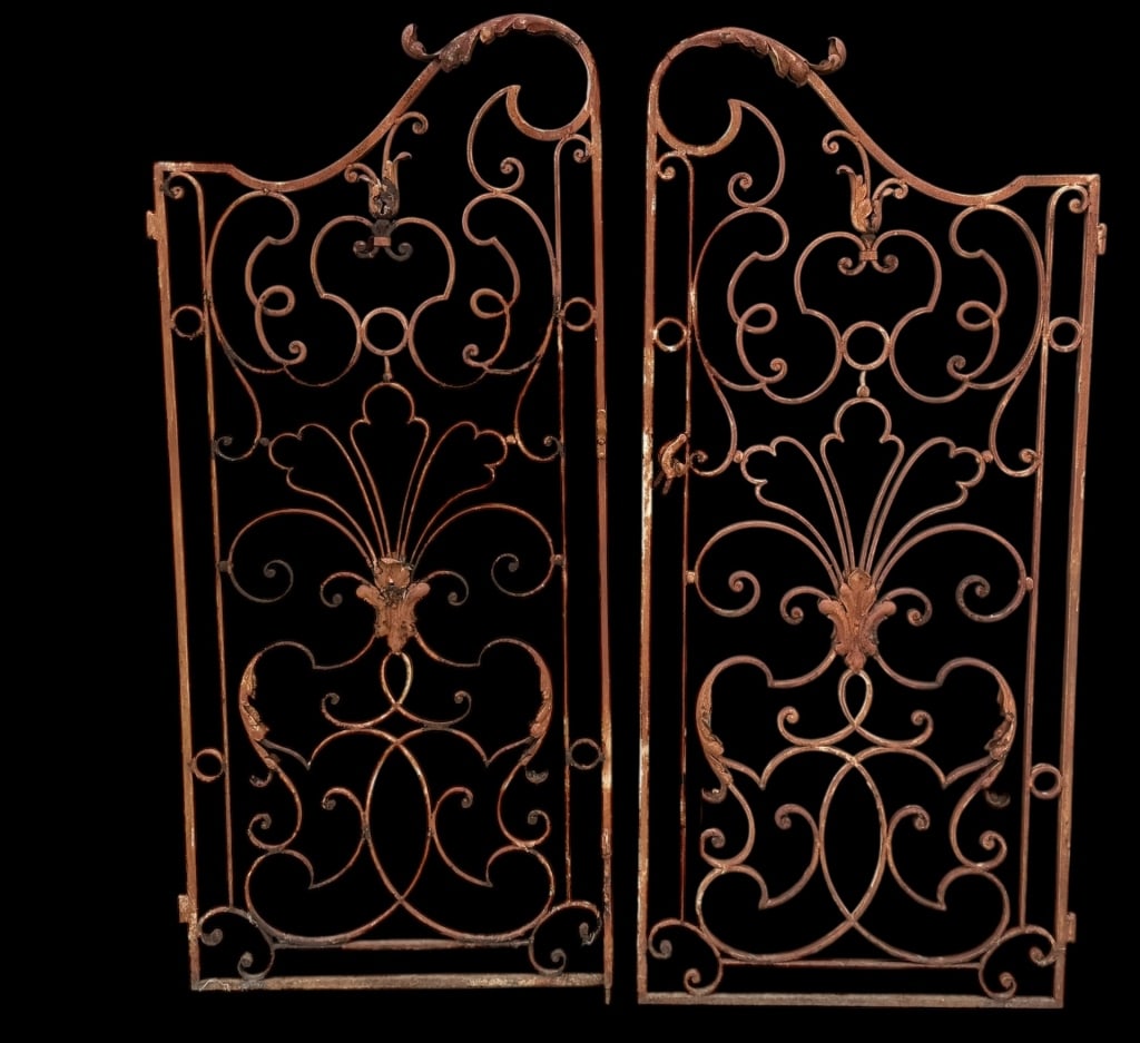 Pair Wrought Iron Garden Gates (1 of 5)