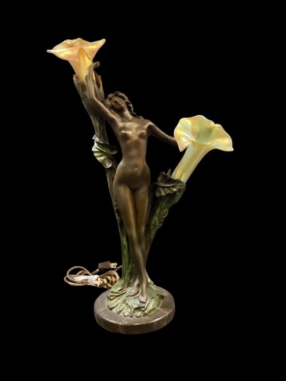 Art Nouveau Figural Lamp (1 of 7)