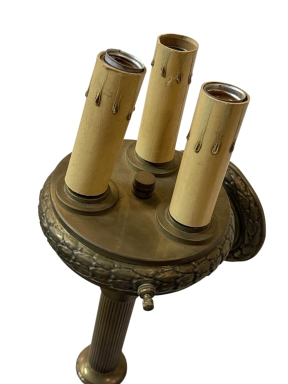 Pair Brass Wall Sconces - 3