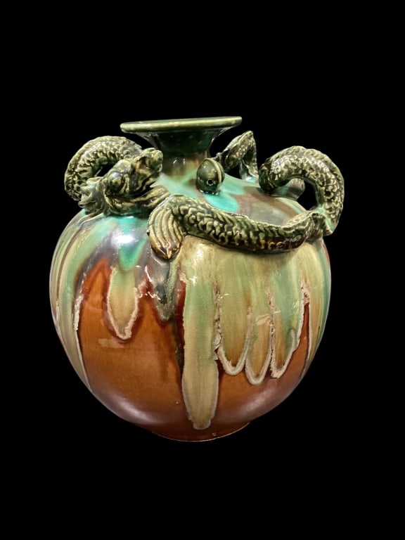 Asian Inspired Pottery Vase (1 of 5)