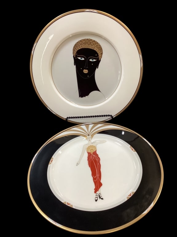 Erte Designed China Plates - 3