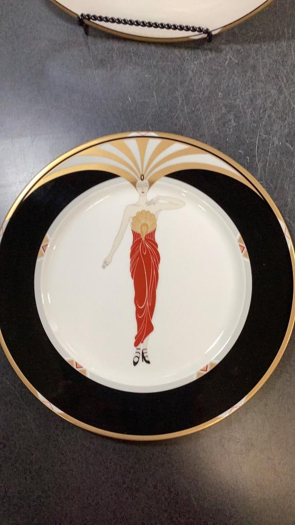 Erte Designed China Plates - 5