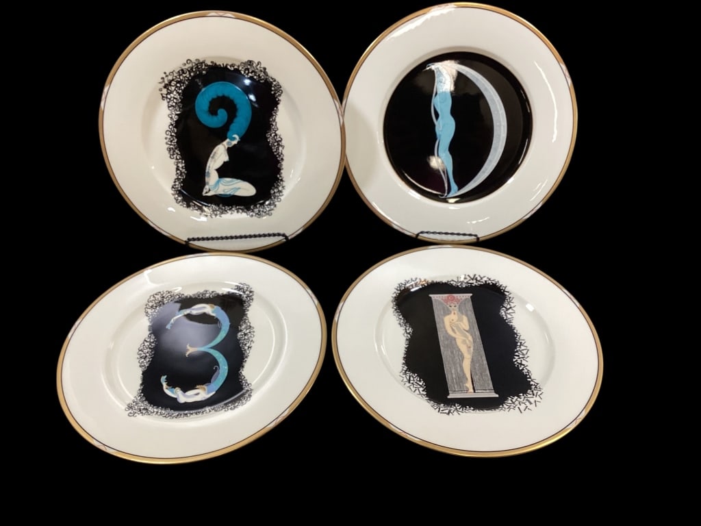 Erte Designed China Plates (1 of 8)