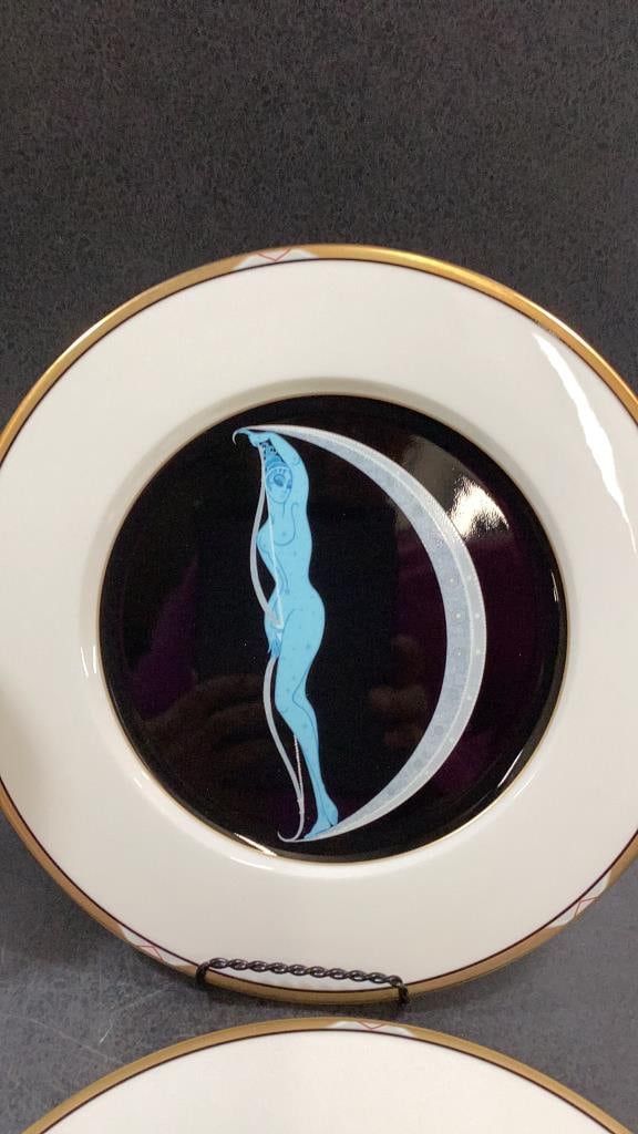 Erte Designed China Plates - 4