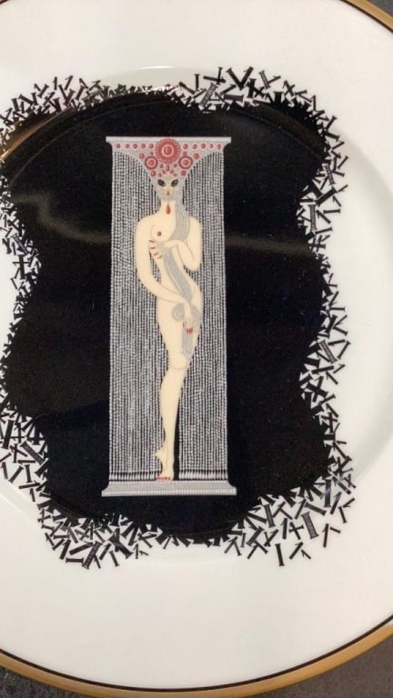 Erte Designed China Plates - 5