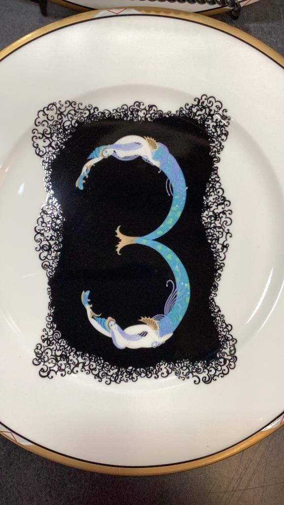 Erte Designed China Plates - 6