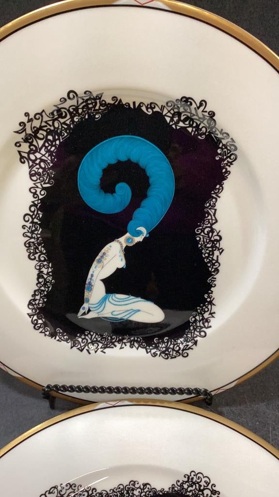 Erte Designed China Plates - 7
