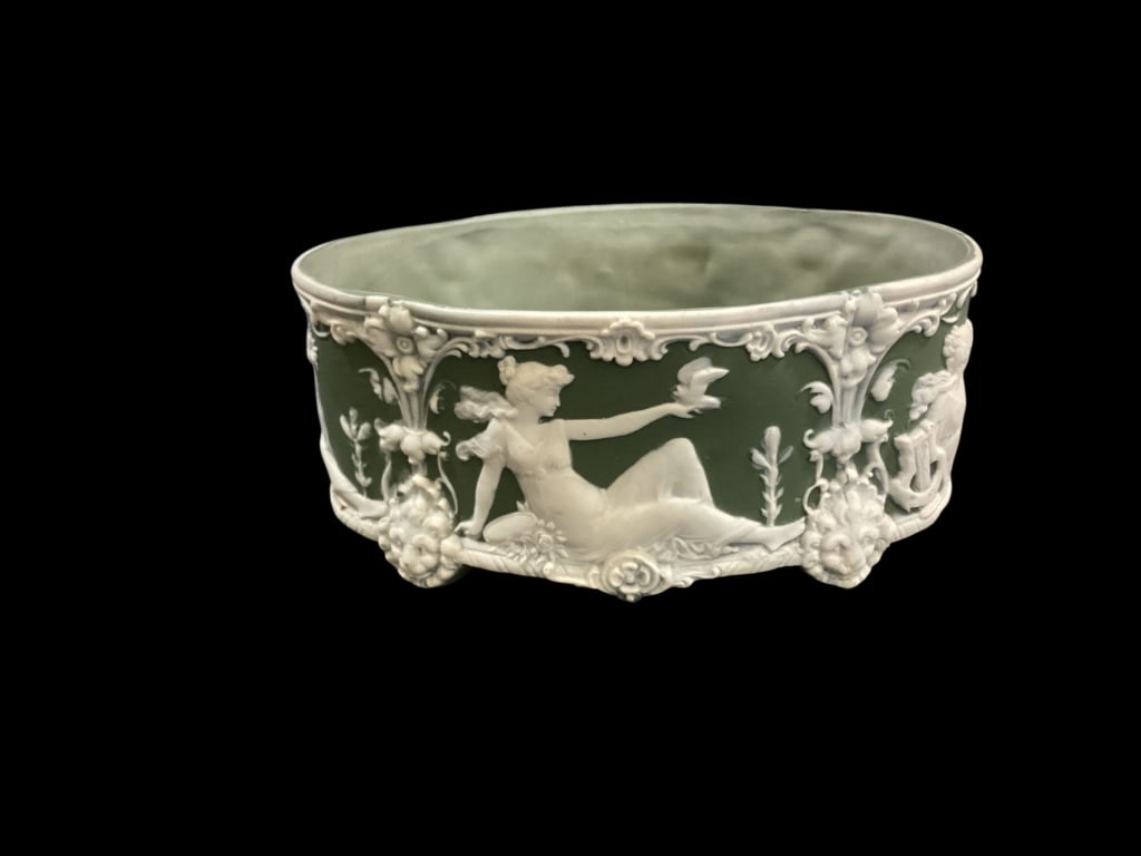 Jasperware Footed Bowl (1 of 3)