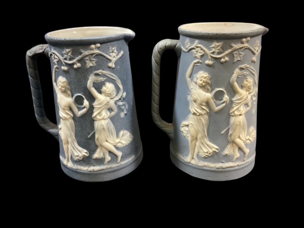 Six Porcelain Jasperware Articles - 6