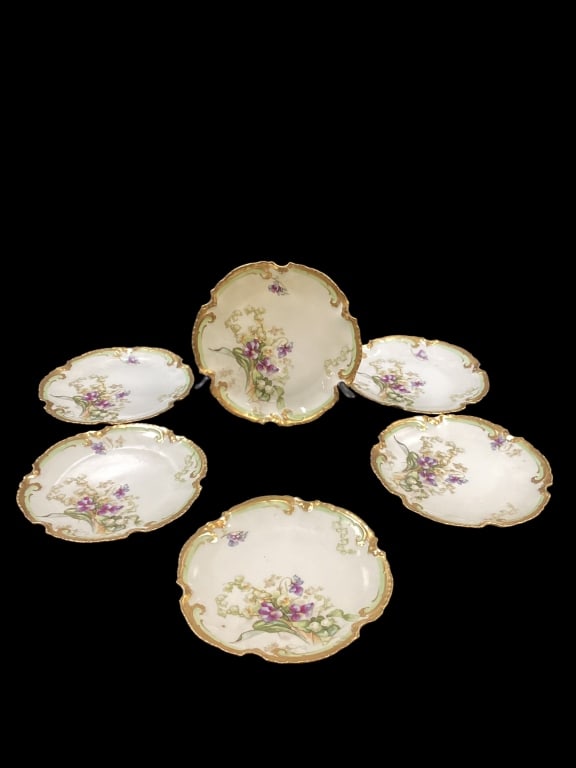 Limoge Porcelain Cabinet Plates (1 of 4)