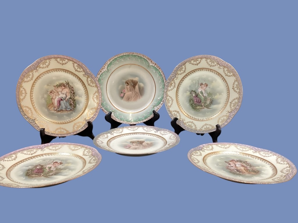 Porcelain Cabinet Plates (1 of 6)