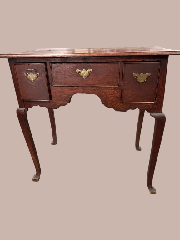 19th C Queen Anne Mahogany Lowboy (1 of 6)