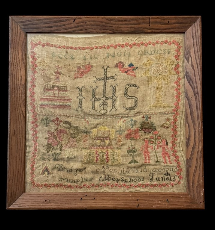 American Schoolgirl Religious Sampler (1 of 6)