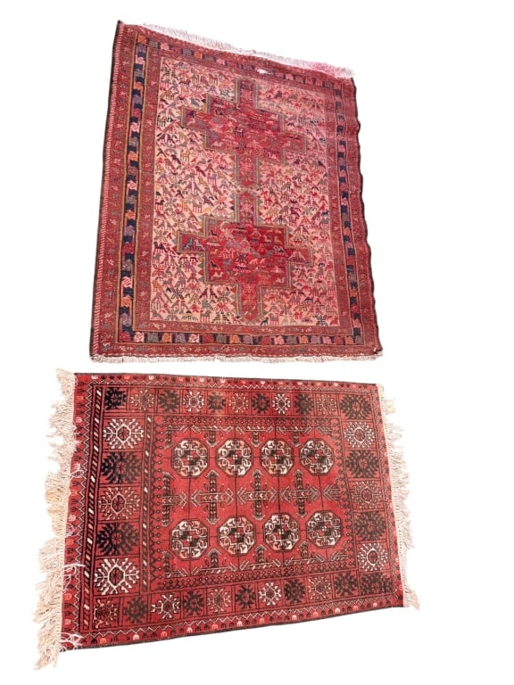 Pair of Hand-Knotted Tribal Rugs (1 of 3)