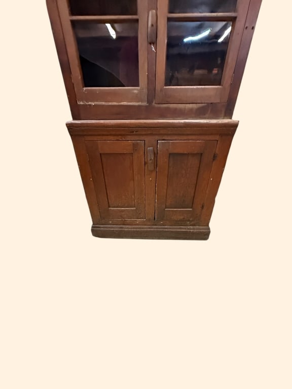 Yellow Pine Step-Back Cupboard - 3