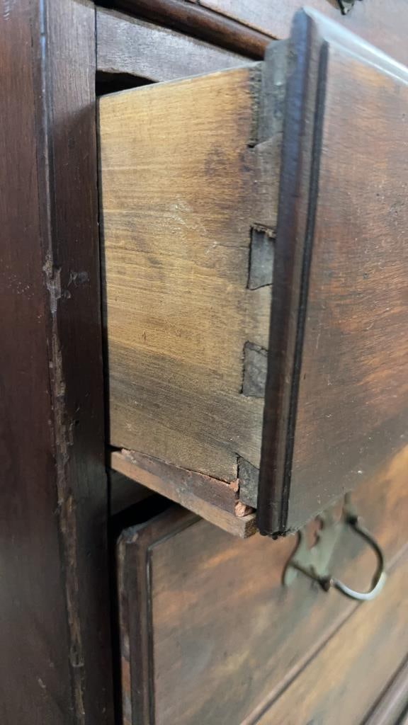 American Walnut Chippendale Chest on Frame - 4