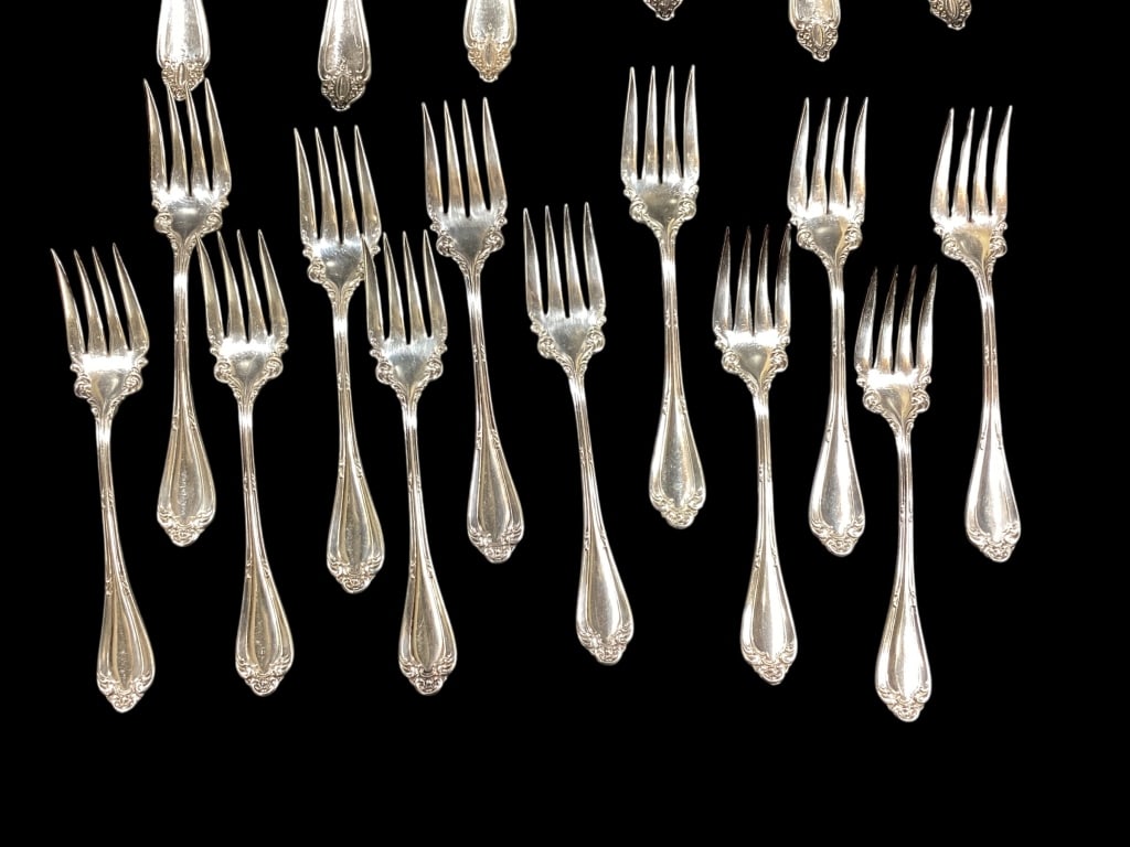 Group Mixed Silver Plate Flatware - 2