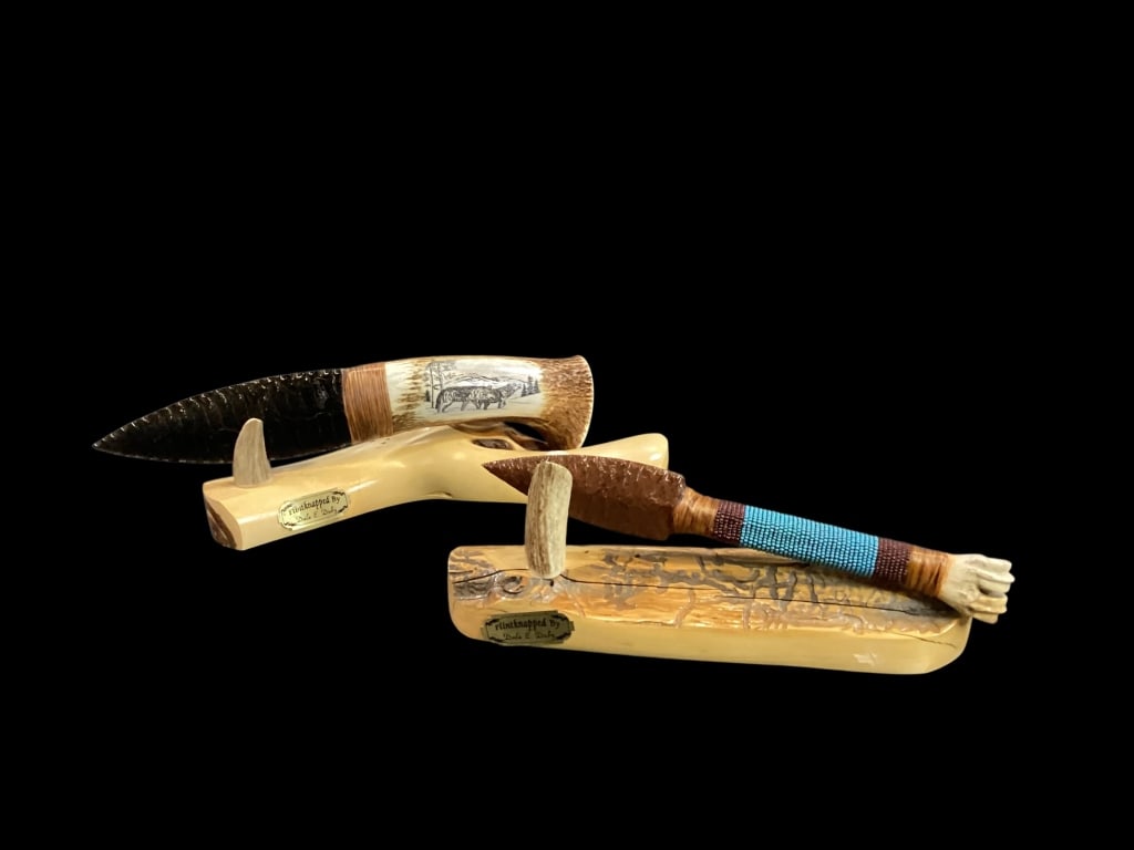 Two Hand Crafted Knives - 2