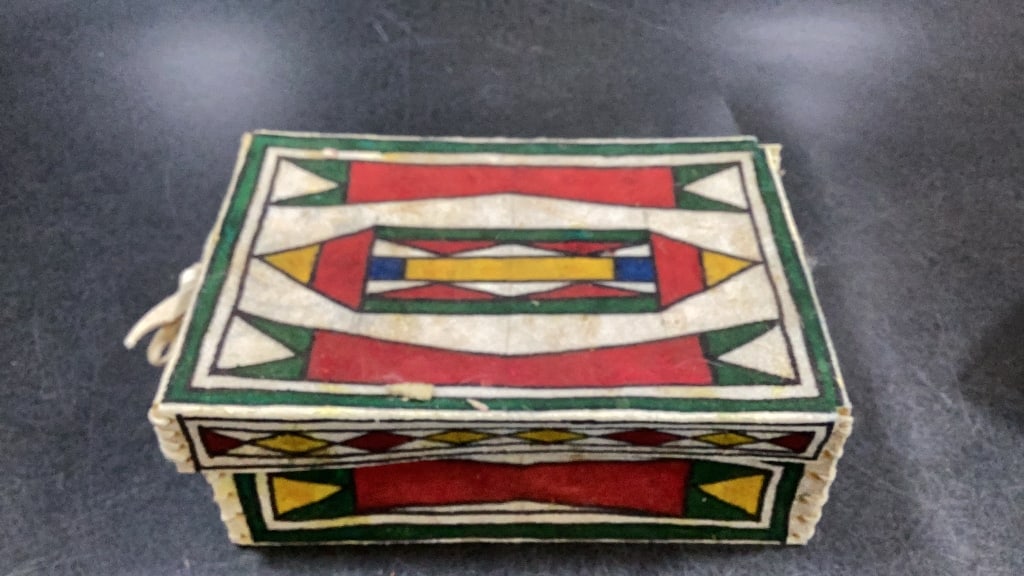 Two Native American Parfleche Boxes - 2