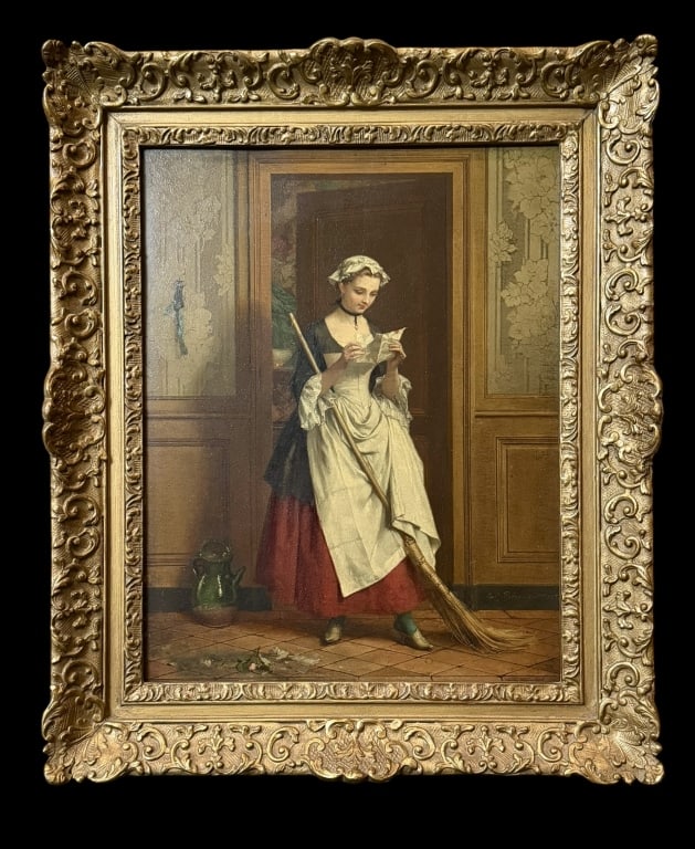 Portrait of A Maiden with Broom and Note (1 of 5)