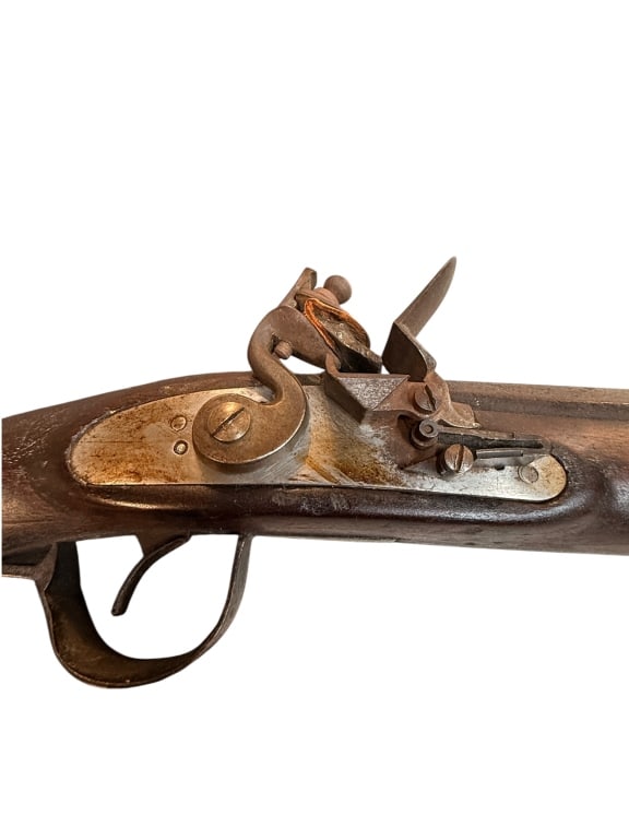 Antique American muzzle-loading flintlock long - 2