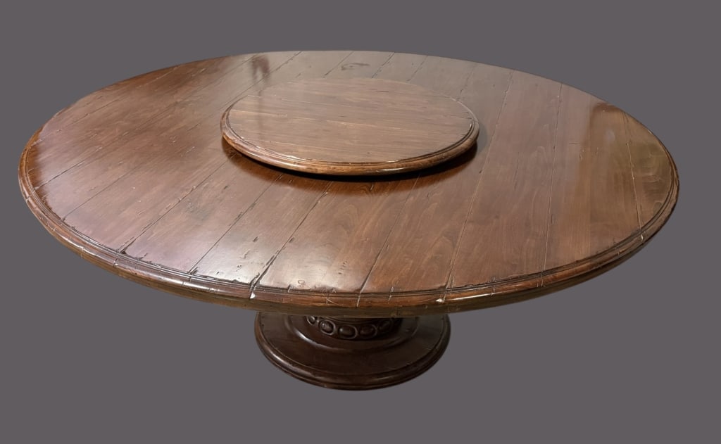 Contemporary Pedestal Base Dining Table - 2