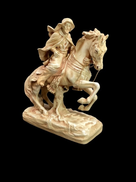 Royal Amphora Figural of Bedouin Rider (1 of 4)