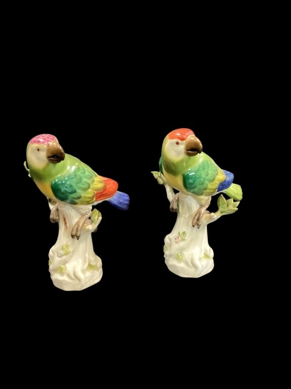 Meissen Porcelain Parrots (1 of 5)