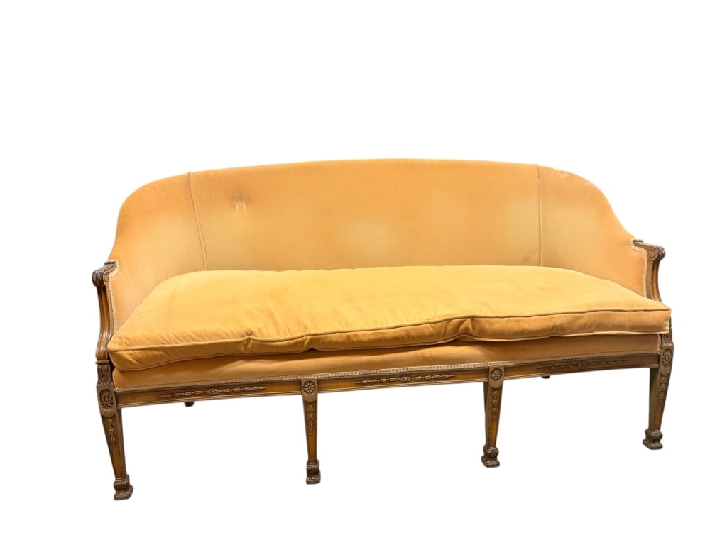 Antique French Louis XVI Style Settee (1 of 3)