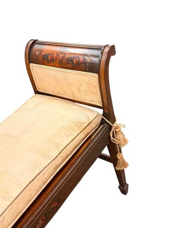 Antique Classical Style Painted Window Bench - 4