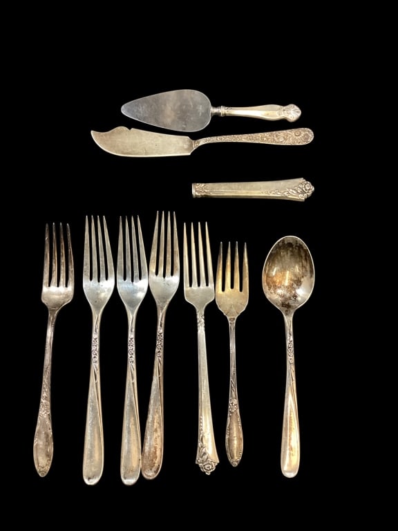 Small Group Sterling Flatware - 2
