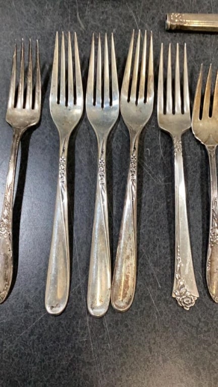 Small Group Sterling Flatware - 3