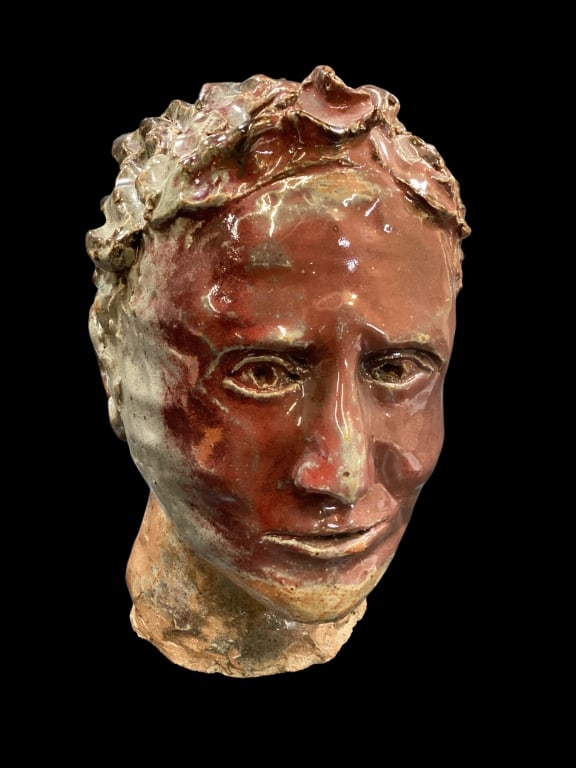 Terracotta Modernist Sculpture (1 of 5)