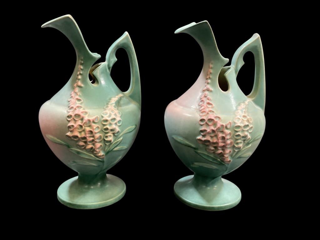 Roseville Art Pottery Ewers (1 of 5)