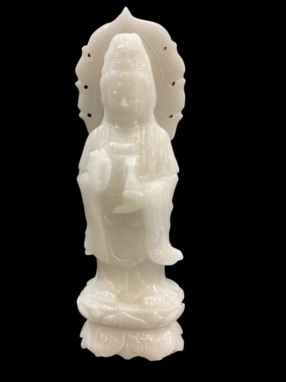 White Jade Carving Guanyin (1 of 5)