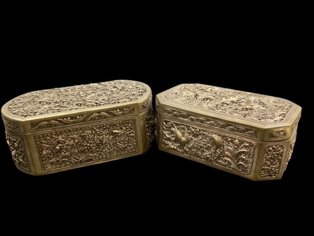 Two Chinese Silver Table Boxes - 2