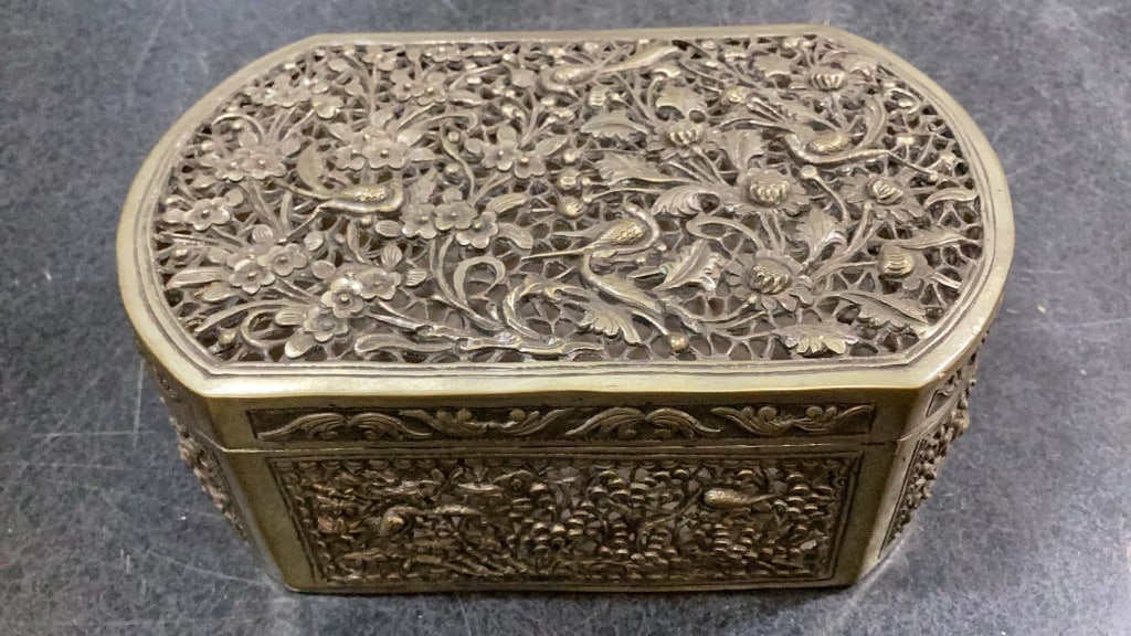 Two Chinese Silver Table Boxes - 4