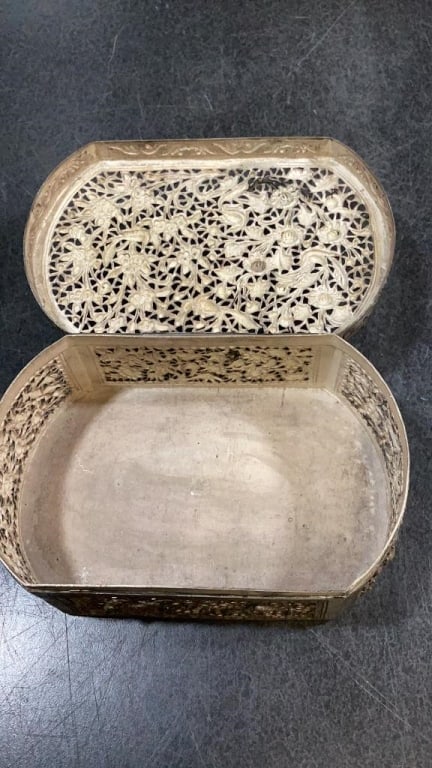 Two Chinese Silver Table Boxes - 5