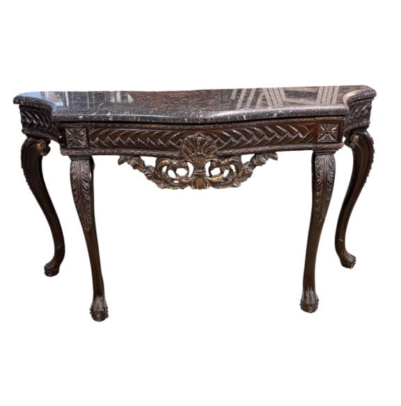 French Louis XV Style Marble Console Table (1 of 4)