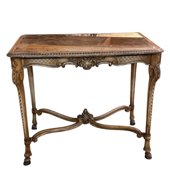 Antique French Rococo Style Gilt Mirror Table (1 of 4)
