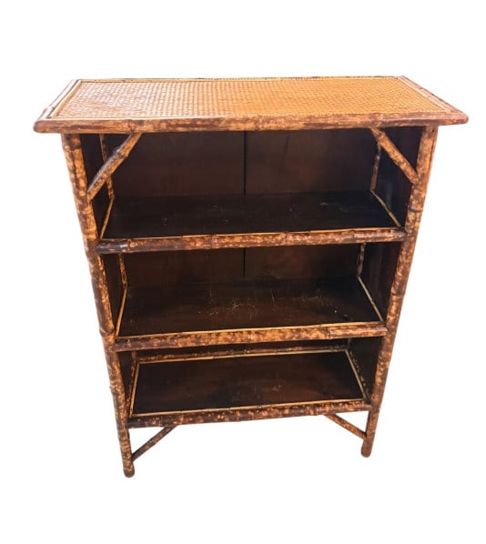 Antique British Bamboo 3-Tier Bookcase (1 of 4)