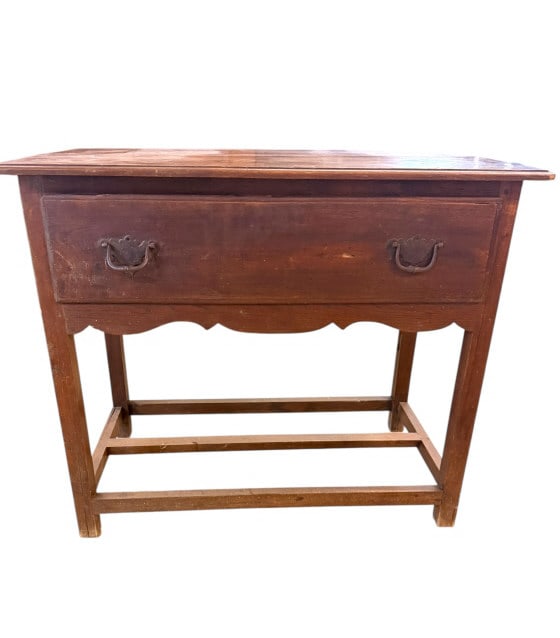 Antique William & Mary Style Oak Side Table (1 of 4)