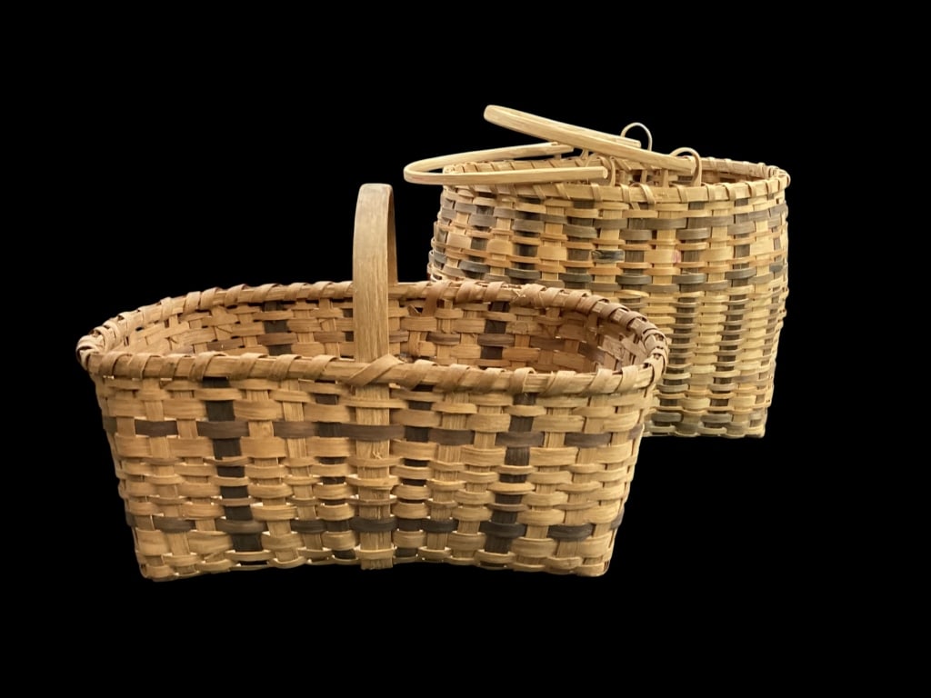 Two Cherokee Split Oak Baskets - 2