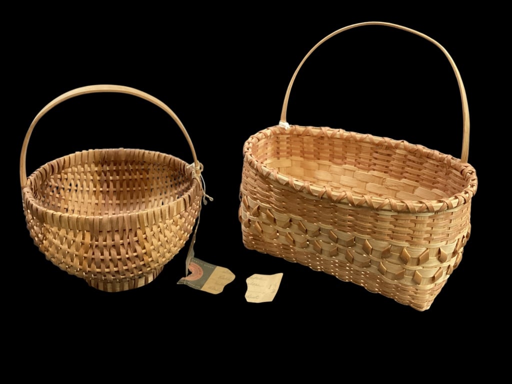 Two Cherokee Split Oak Baskets - 2