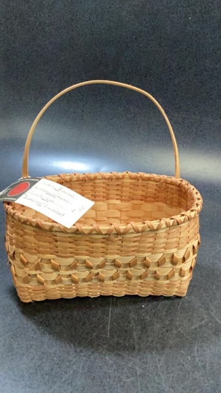 Two Cherokee Split Oak Baskets - 5