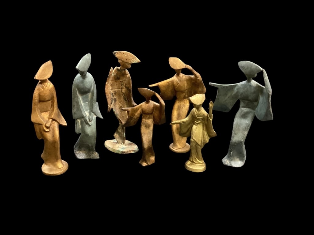 Japanese Awa Odori Figures (1 of 5)